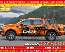 38255  TEM XE FORD RANGER GIÁ RẺ  TEM XE FORD RANGER ĐẸP NHẤT  TEM CHẾ FORD RANGER MÀU ĐỎ ĐẸP 2018 - 2019 - decaltrangtrixe79